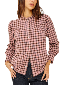 Rails Alanna Gingham Shirt, Red/Pink