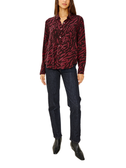 Rails Josephine Tiger Print Shirt, Red/Black - view 2, Red/Black