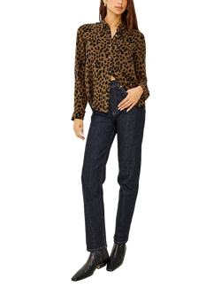 Rails Josephine Spot Print Shirt, Brown Multi - view 2, Brown Multi