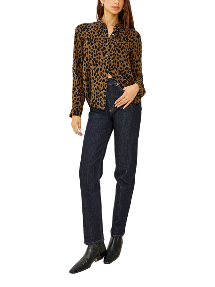 Rails Josephine Spot Print Shirt, Brown Multi - view 2, Brown Multi