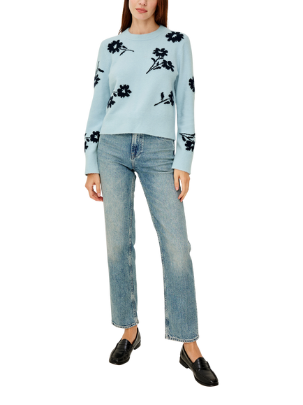 Rails Anise Floral Jumper, Blue Multi - view 2, Blue Multi