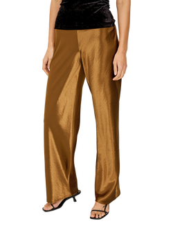 Rails Silvi Satin Trousers, Gold - view 2, Gold