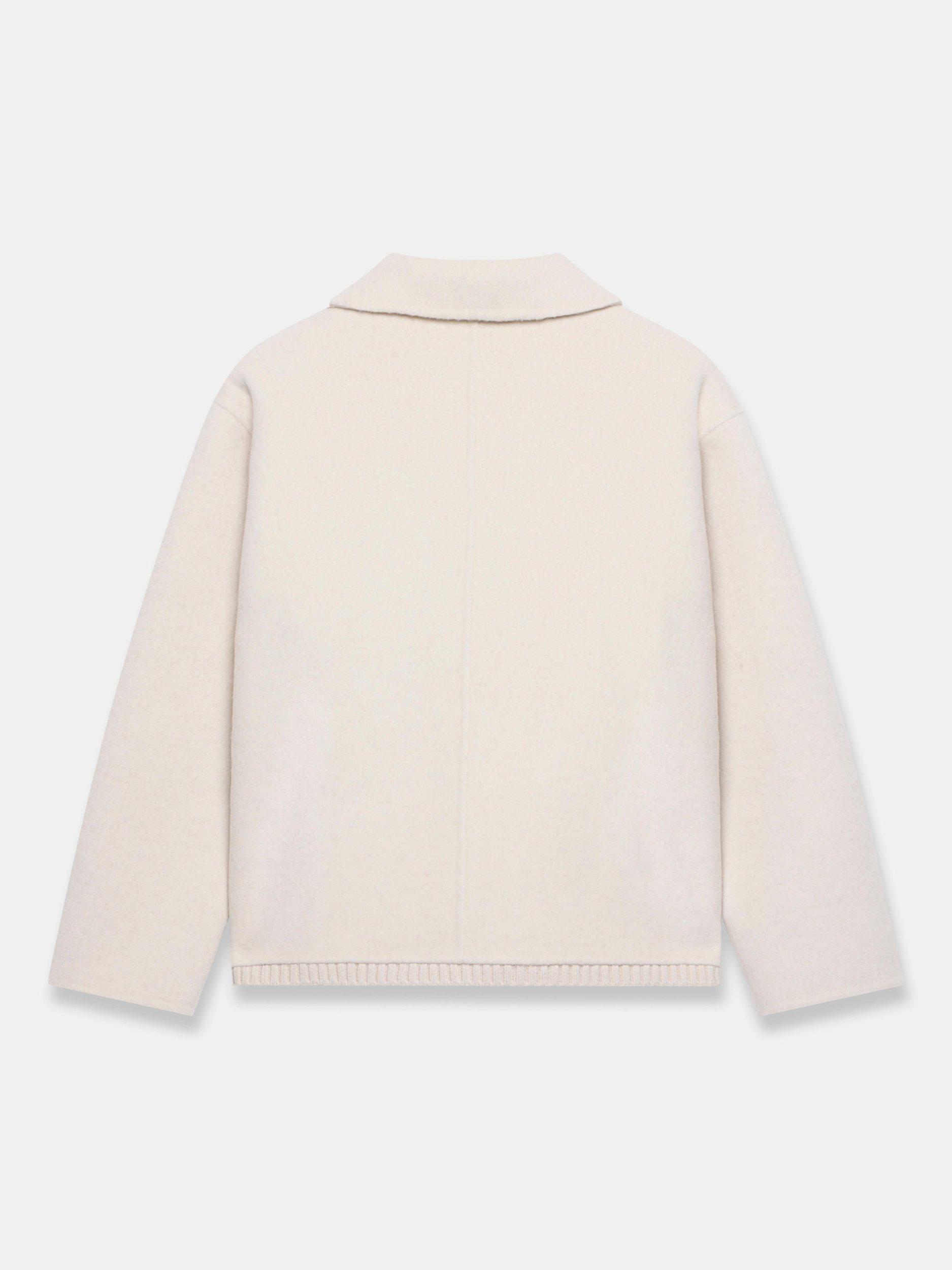 Product image 6 of 6, which shows Mint Velvet Duffle Front Wool Rich Jacket, Natural Cream, XS