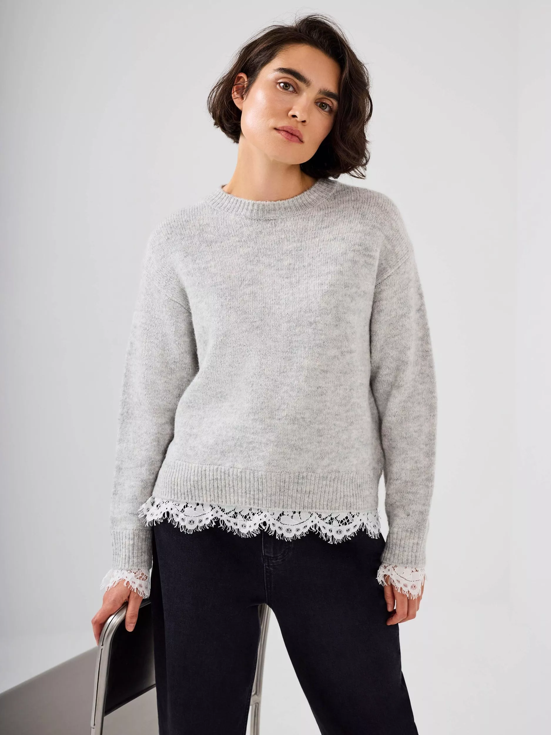 Her lip to ♡ Lace Up Wool-blend Pullover Lace Up Wool-blend Pullover// ▶︎2020.10.18(sun) at 7 p.m. 販売