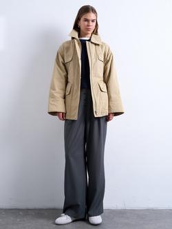 Topshop Belted Utility Jacket, Beige, Beige