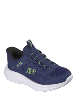 Skechers Kids' Bounder Pro Slip In Trainers - view 2, Navy