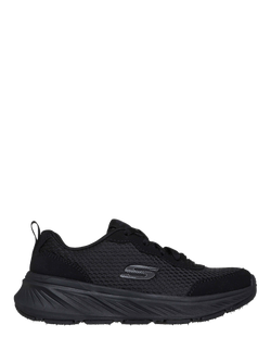 Skechers Kids' Edgeride Rekze Mesh Lace Up Trainers, Black, Black