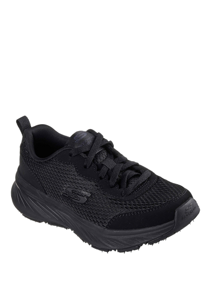 Skechers Kids' Edgeride Rekze Mesh Lace Up Trainers, Black - view 2, Black