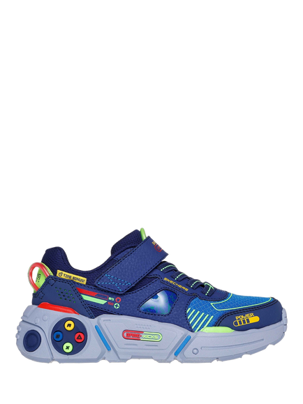 Skechers Kids' Game Kicks Gametronix 2.0 Trainers, Navy/Multi, Navy/Multi