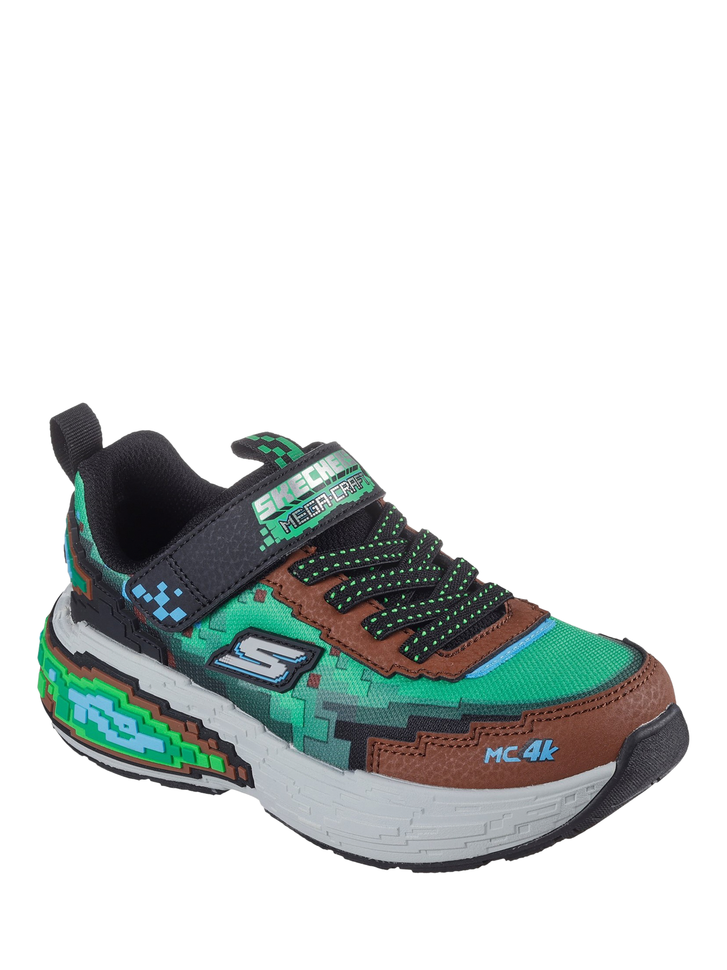 Product image 2 of 4, which shows Skechers Kids' Mega-Craft 4K Trainers, Brown/Multi, 1.5