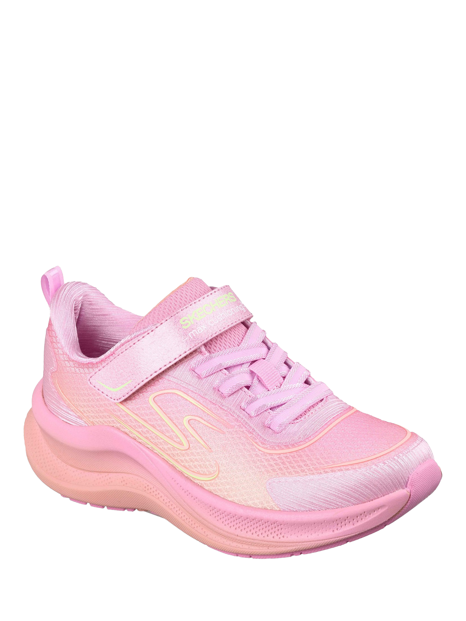 Product image 2 of 2, which shows Skechers Kids' Microspec Advance Trainers, Light Pink/Multi, 12 Jnr
