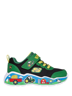Skechers x John Deere Kids' Play Scene Barn Squad Buddies Trainers, Green/Multi, Green/Multi