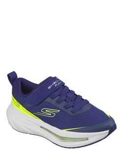 Skechers Kids' Skech-Air 5.0 Trainers, Navy/Yellow - view 2, Navy/Yellow