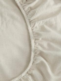 Christy Flannel Marl Fitted Sheet - view 2, Oat