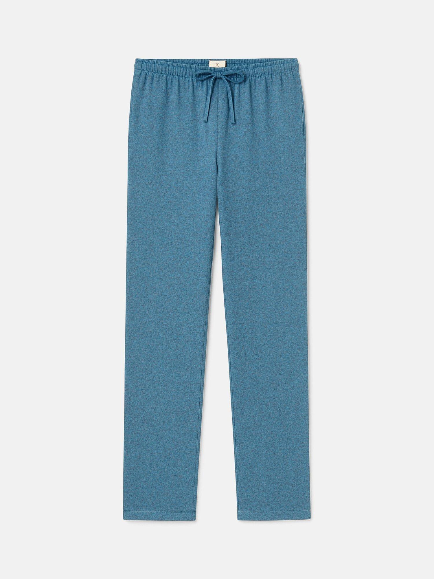 Product image 1 of 1, which shows British Boxers Herringbone Brushed Cotton Pyjama Bottoms, Stornoway, XS