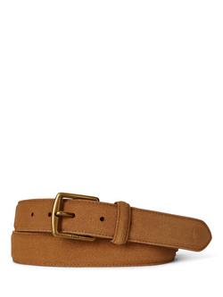 Ralph Lauren Suede Belt, Brown, Brown