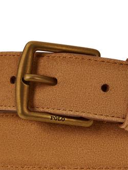 Ralph Lauren Suede Belt, Brown - view 2, Brown