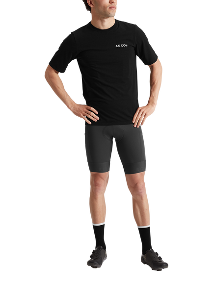 Le Col Men's ARC Merino T-Shirt, Black