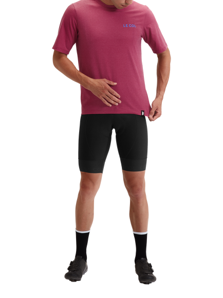 Le Col Men's ARC Merino T-Shirt, Grape