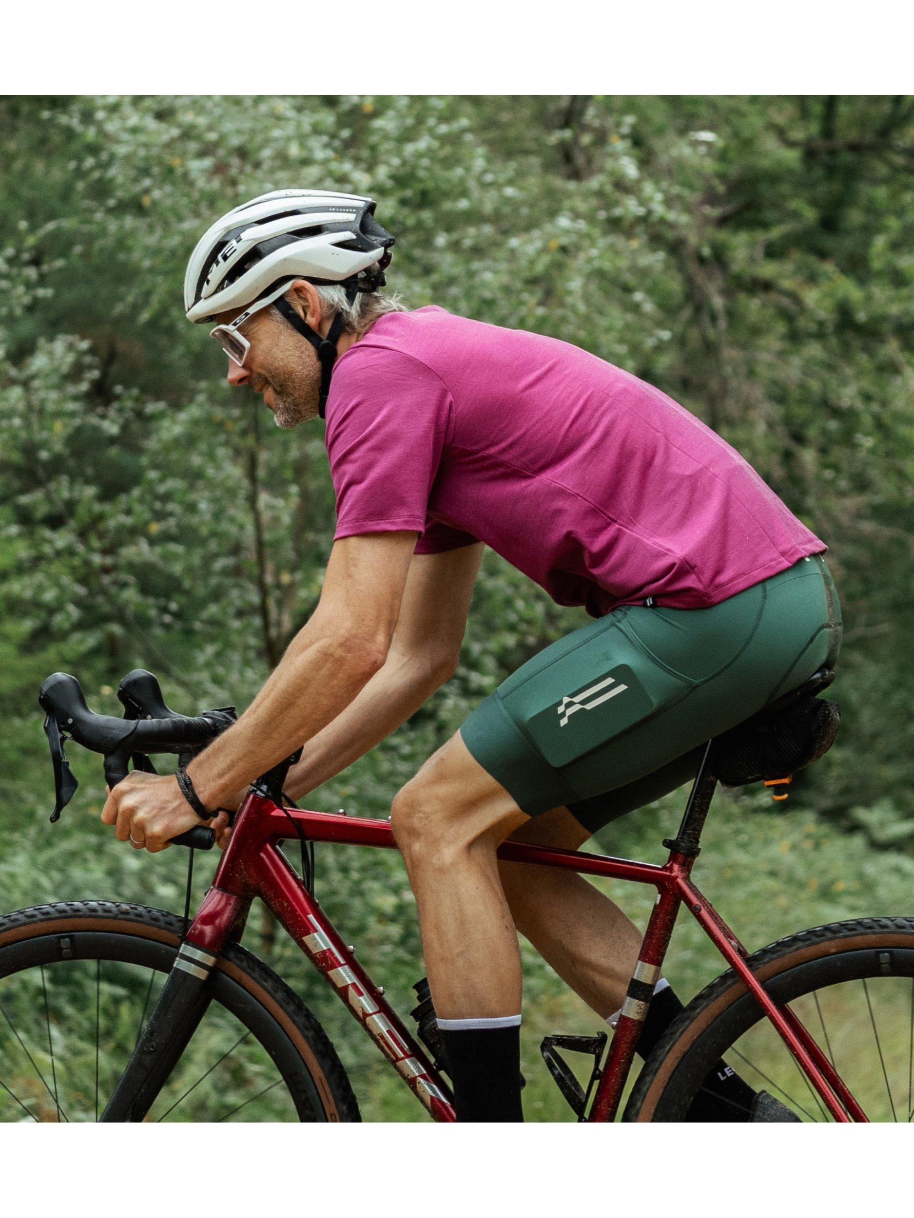 Product image 3 of 4, which shows Le Col Men's ARC Merino T-Shirt, Grape, XS