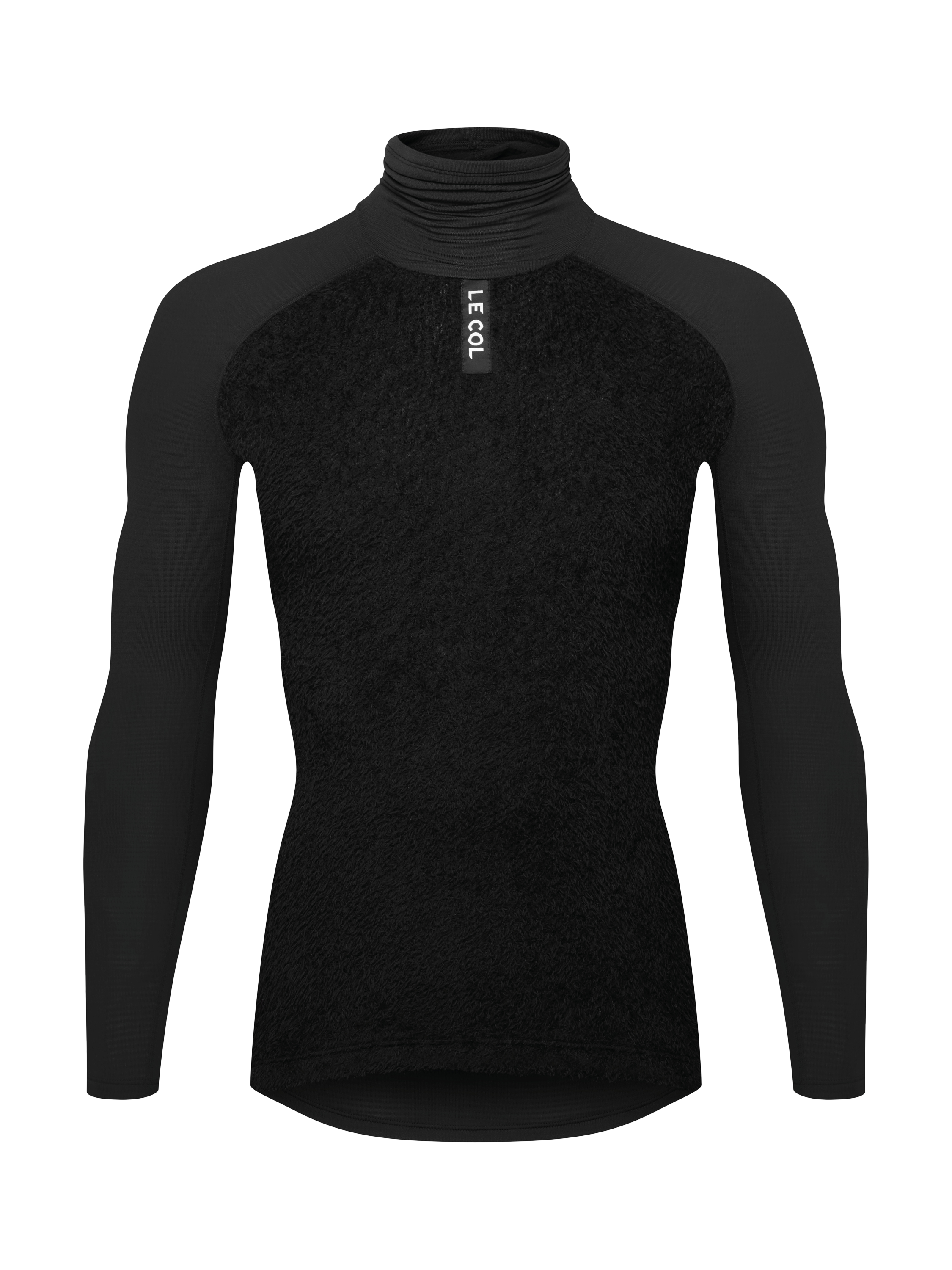 Product image 4 of 4, which shows Le Col Men's Deep Winter Base Layer, Black, XS