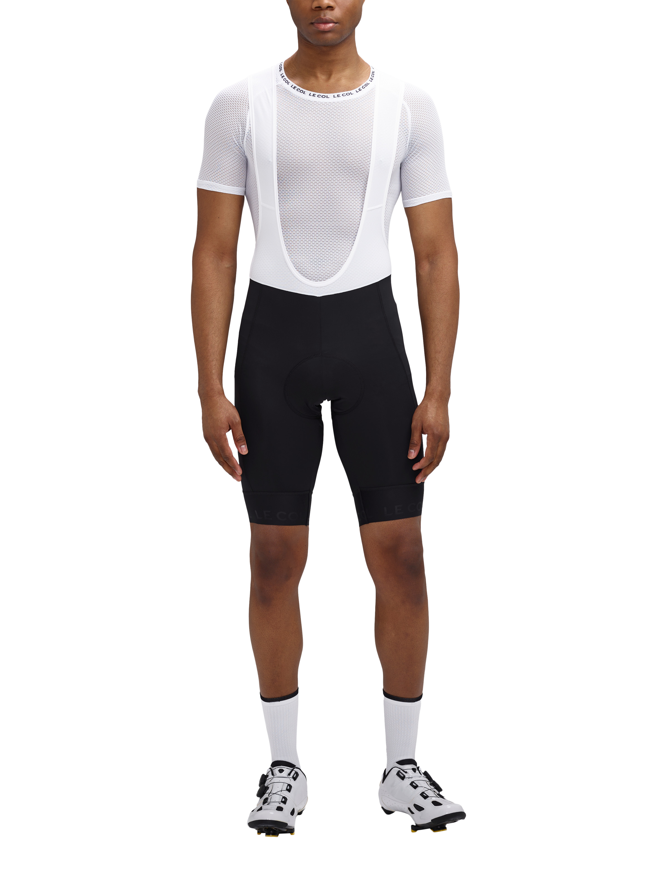 Product image 1 of 4, which shows Le Col Men's Pro Air Short Sleeve Base Layer, Le Col White, XS