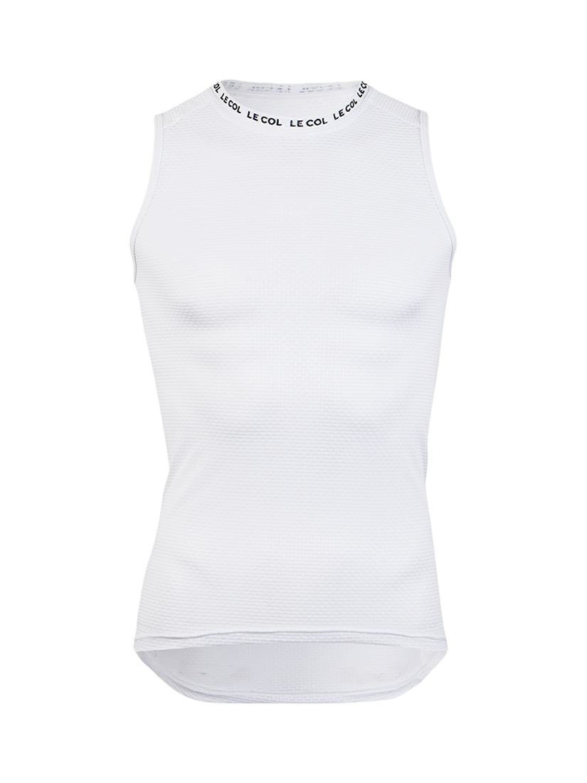 Product image 4 of 4, which shows Le Col Pro Air Sleeveless Base Layer , Le Col White, M