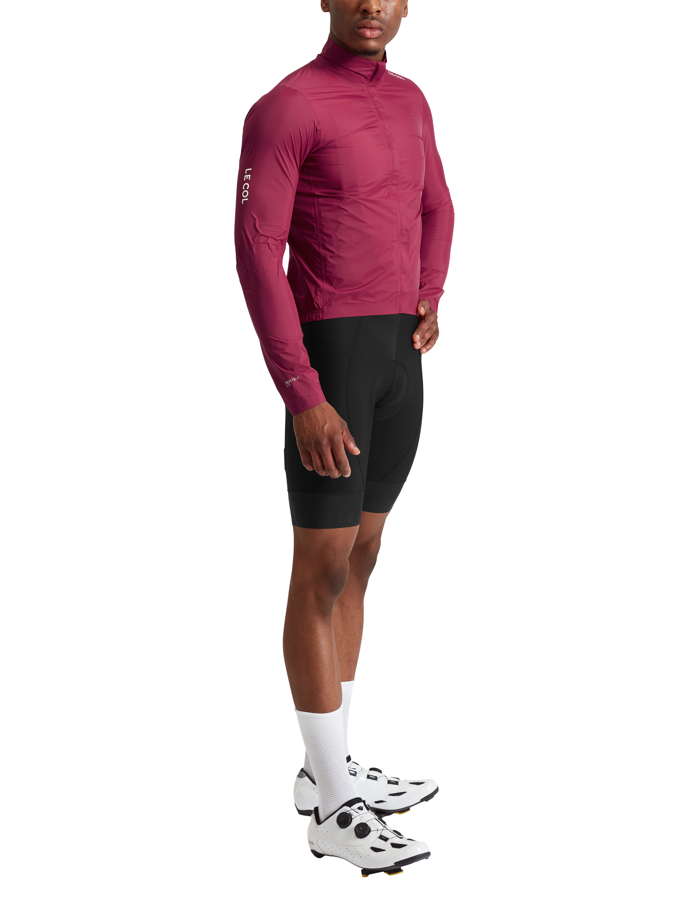 Product image 1 of 4, which shows Le Col Pro Lightweight Rain Jacket, Grape, S