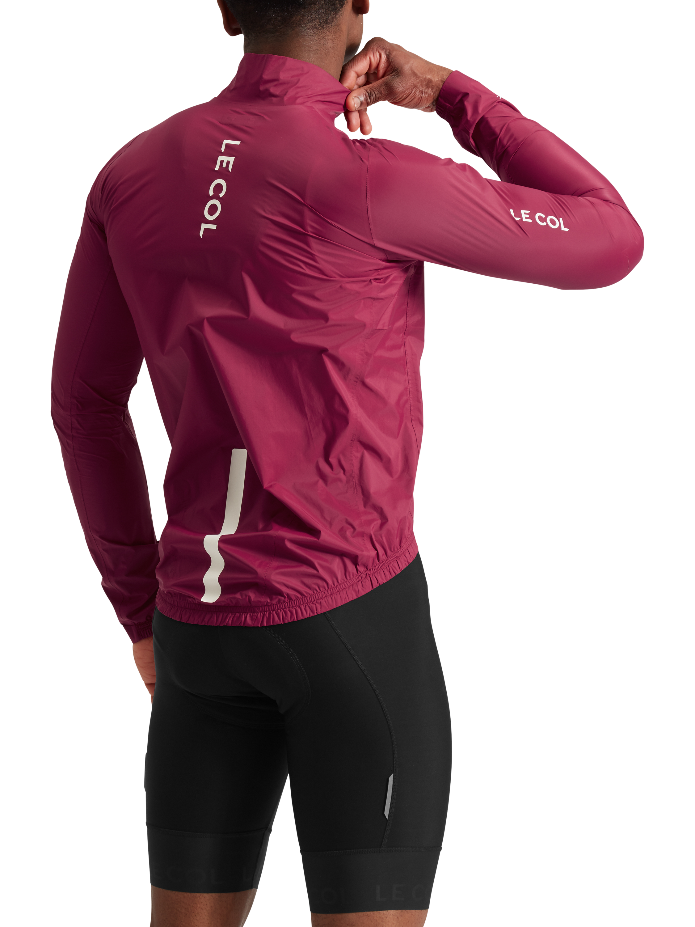 Product image 2 of 4, which shows Le Col Pro Lightweight Rain Jacket, Grape, S