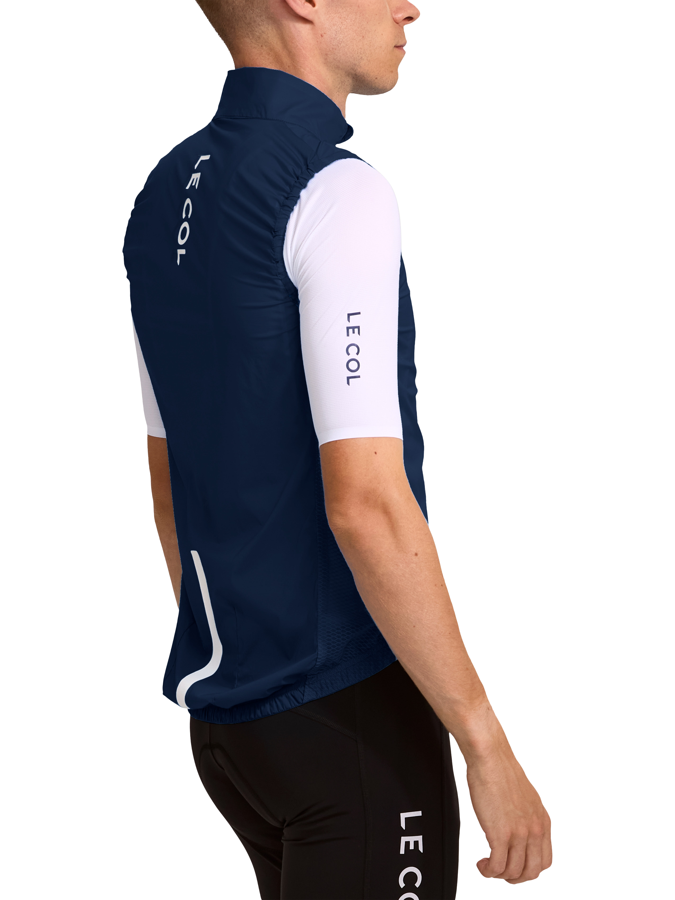 Product image 3 of 4, which shows Le Col Pro Gilet, Navy, XS