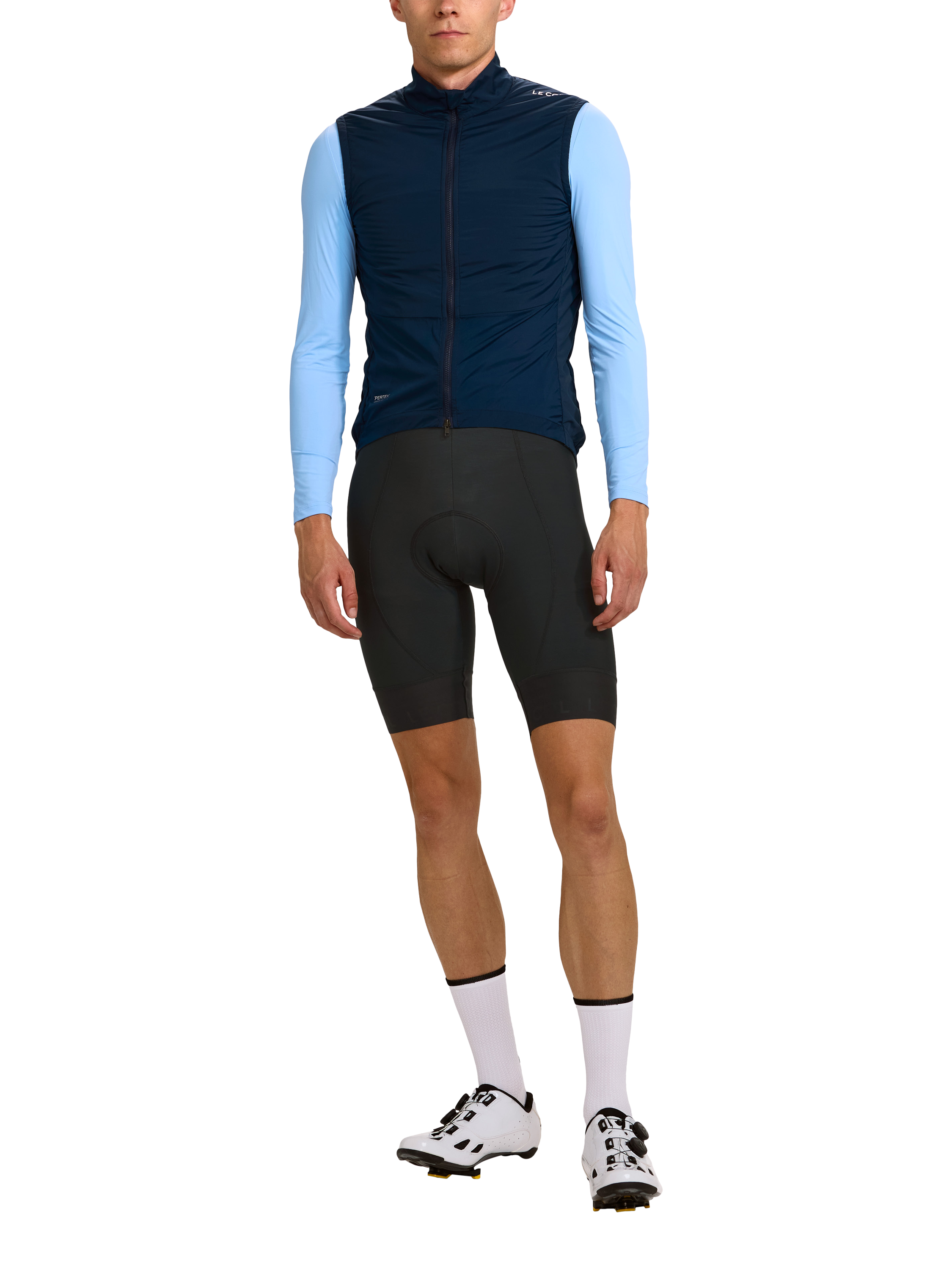 Product image 1 of 4, which shows Le Col Pro Insulated Gilet, Navy, XS