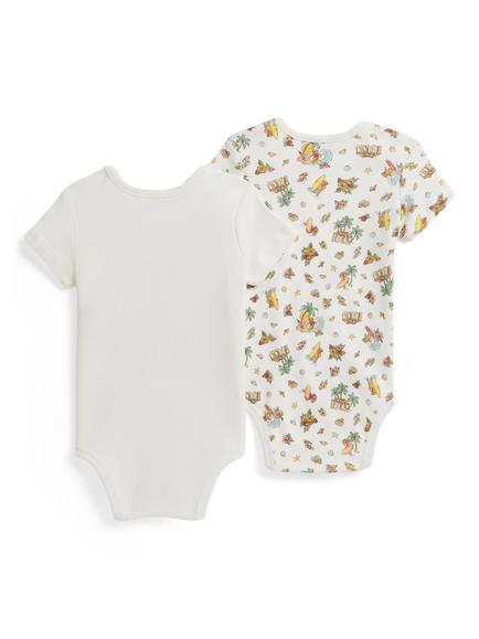 Ralph Lauren Baby Polo Bear Surf Print Bodysuit, Pack of 2, Multi - view 2, Multi