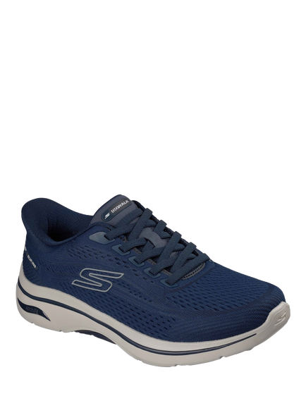 Skechers GO WALK Arch Fit 2.0 Percy Slip-Ins Trainers - view 2, Navy/Grey