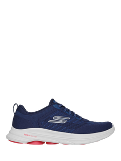 Skechers Skechers GO WALK 8 Day Trainers, Navy/Red