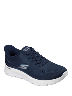 Skechers Go Walk Flex Trainers, Navy - view 2, Navy