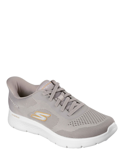 Skechers Go Walk Flex Trainers, Taupe - view 2, Taupe
