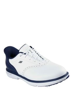 Skechers Hands Free Slip-ins: GO GOLF Prestige Trainers, White/Navy - view 2, White/Navy