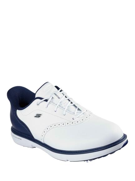 Skechers Hands Free Slip-ins: GO GOLF Prestige Trainers, White/Navy - view 2, White/Navy