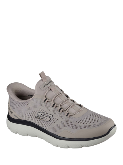 Skechers Summits Top Rate Slip-In Trainers - view 2, Taupe/Black