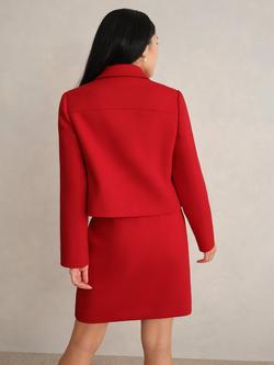Hobbs Nessie Boxy Jacket, Pepper Red - view 2, Pepper Red
