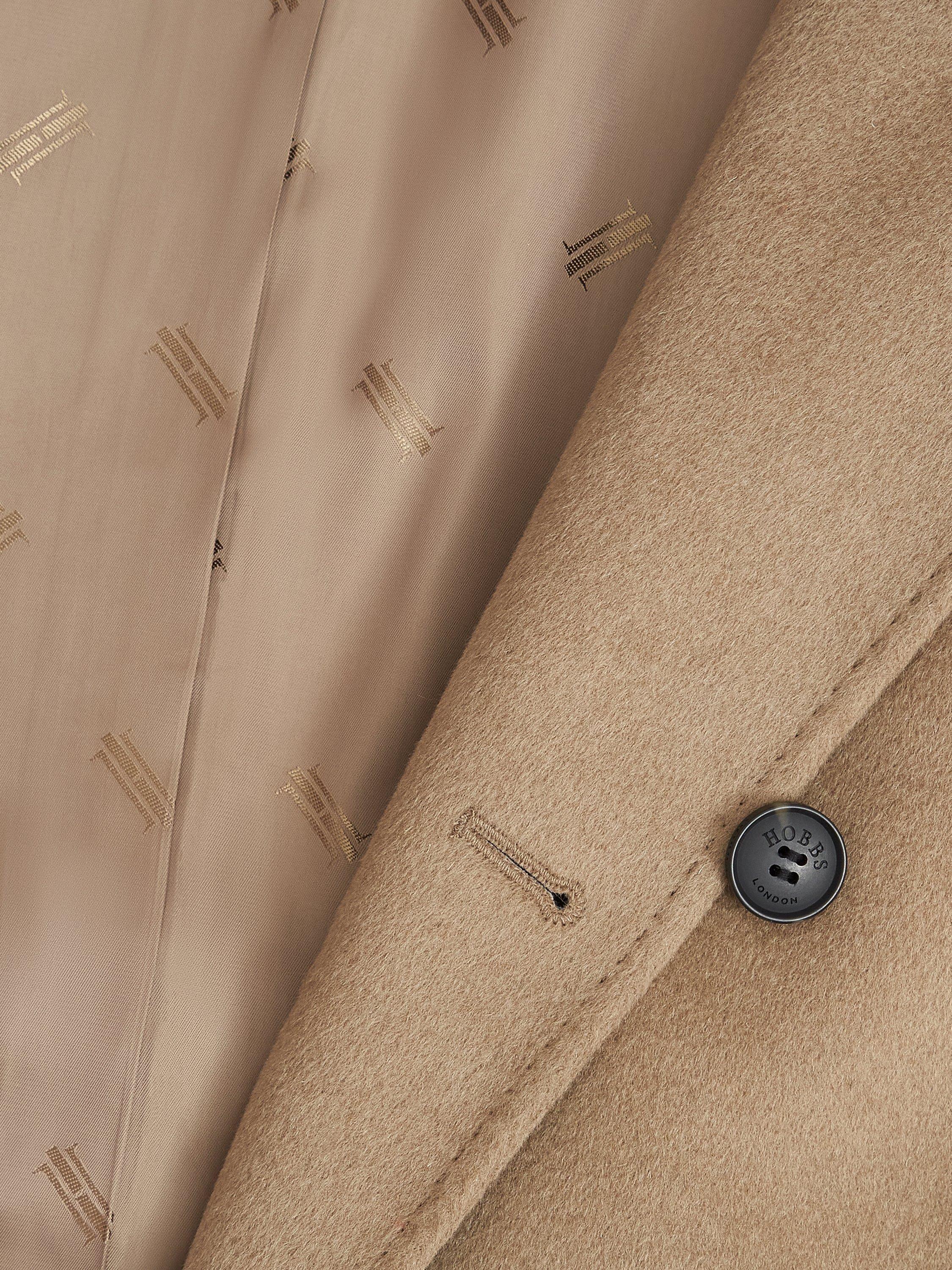 Product image 8 of 9, which shows Hobbs Livia Pure Wool Coat, Neutral, 10