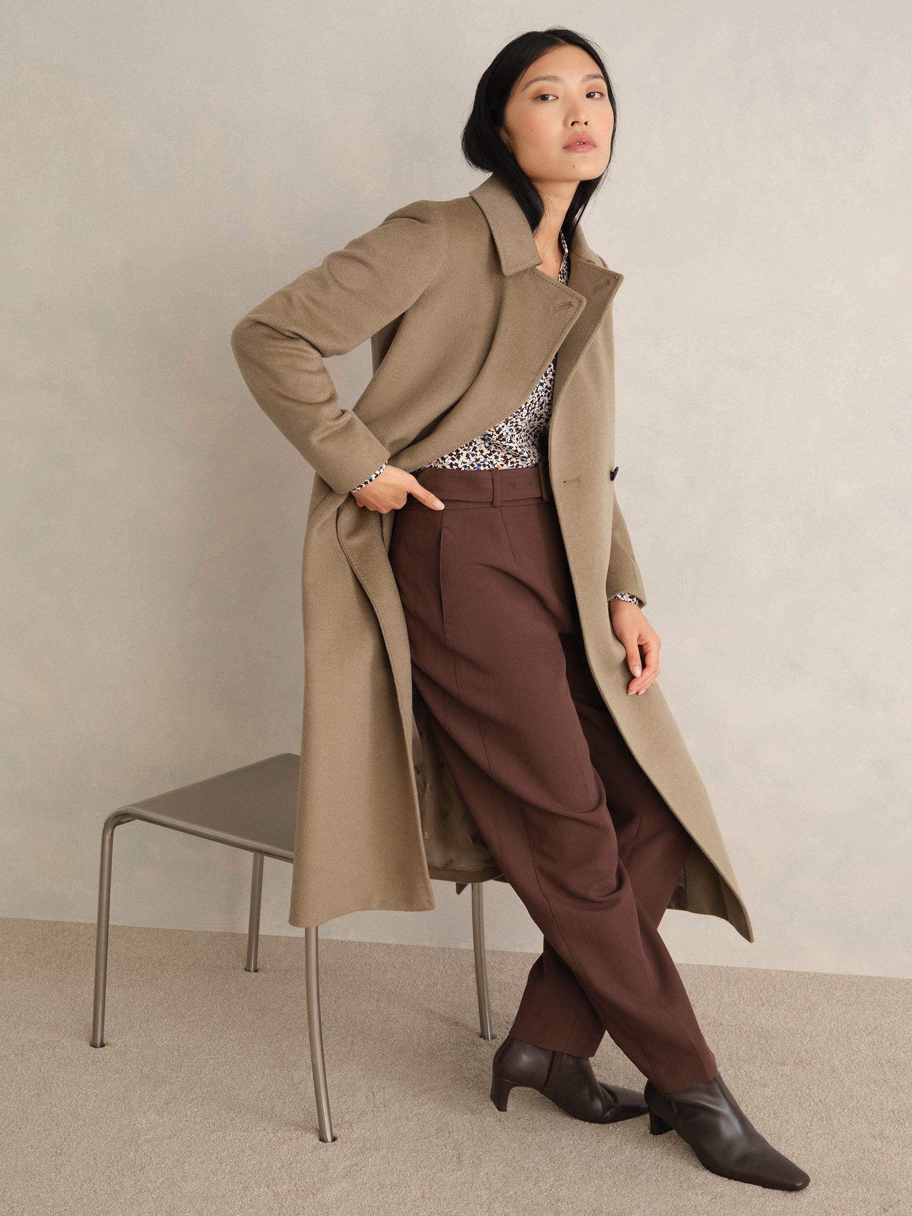 Product image 9 of 9, which shows Hobbs Livia Pure Wool Coat, Neutral, 10
