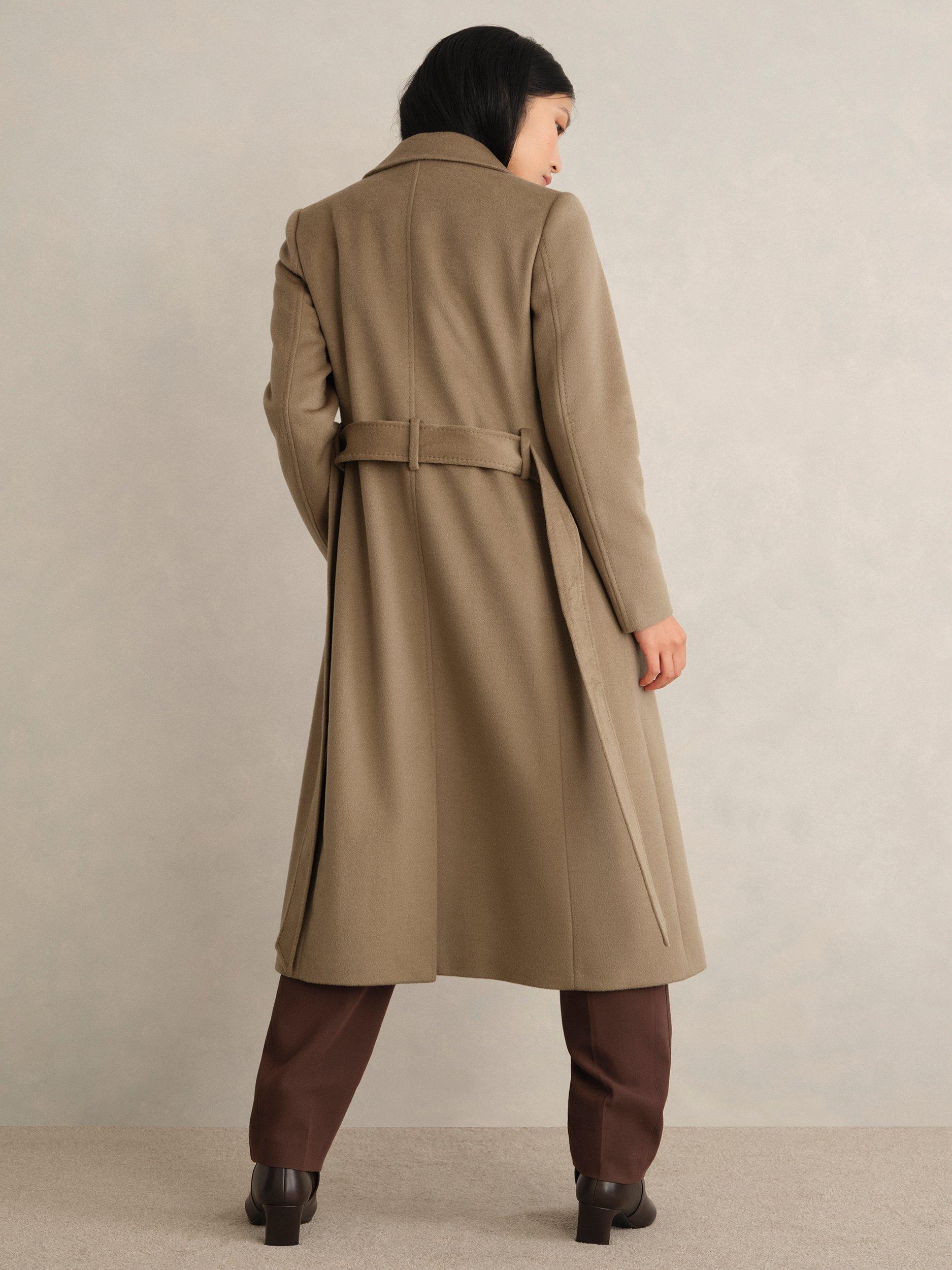 Product image 6 of 9, which shows Hobbs Petite Livia Pure Wool Coat, Neutral, 10