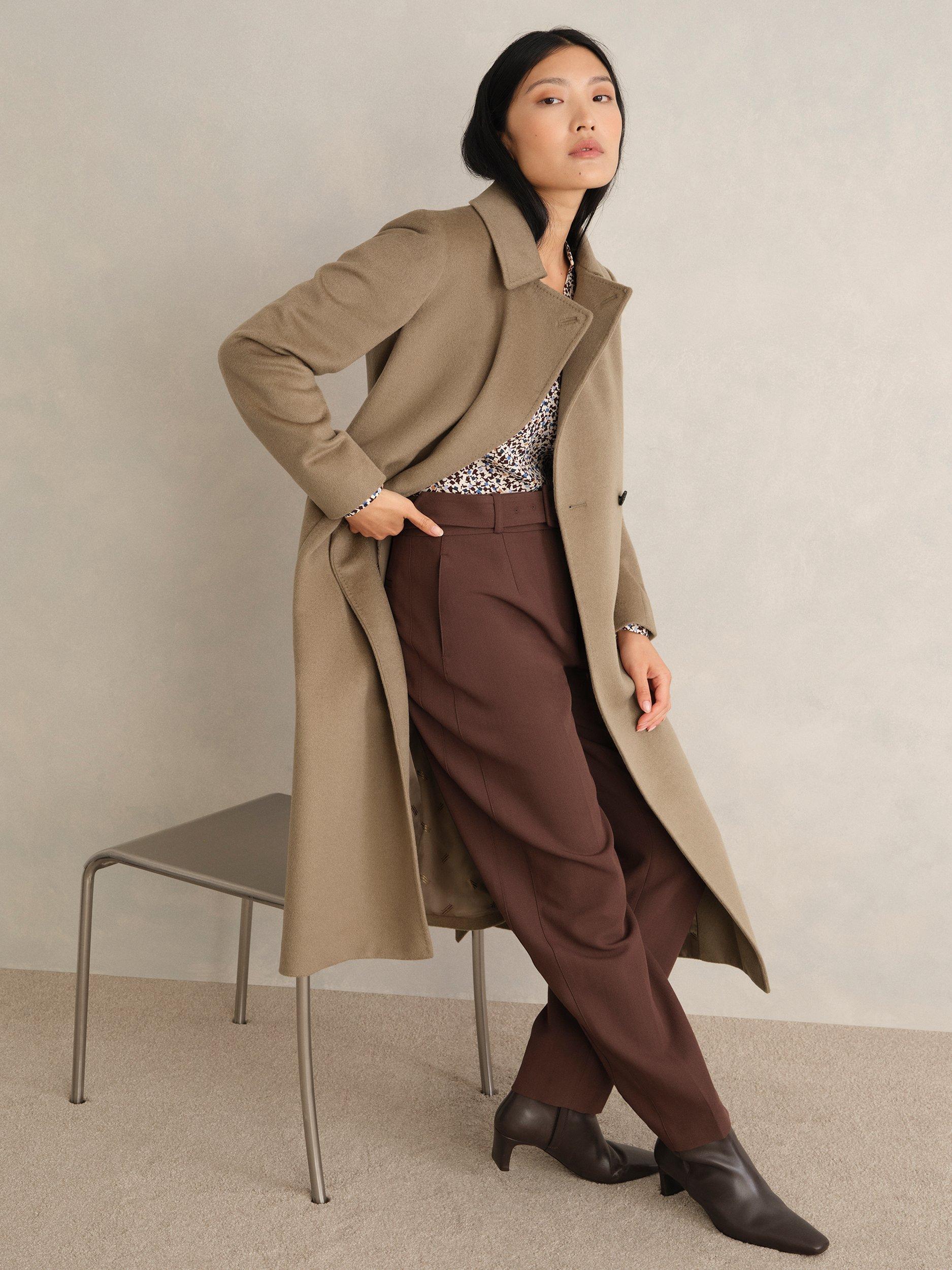 Product image 9 of 9, which shows Hobbs Petite Livia Pure Wool Coat, Neutral, 10