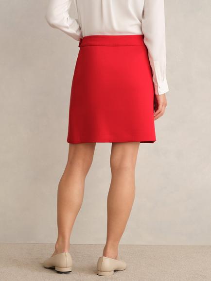 Hobbs Nessie Mini Skirt, Pepper Red - view 2, Pepper Red