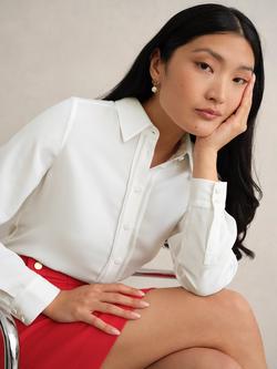 Hobbs Louisa Blouse Shirt, Ivory, Ivory