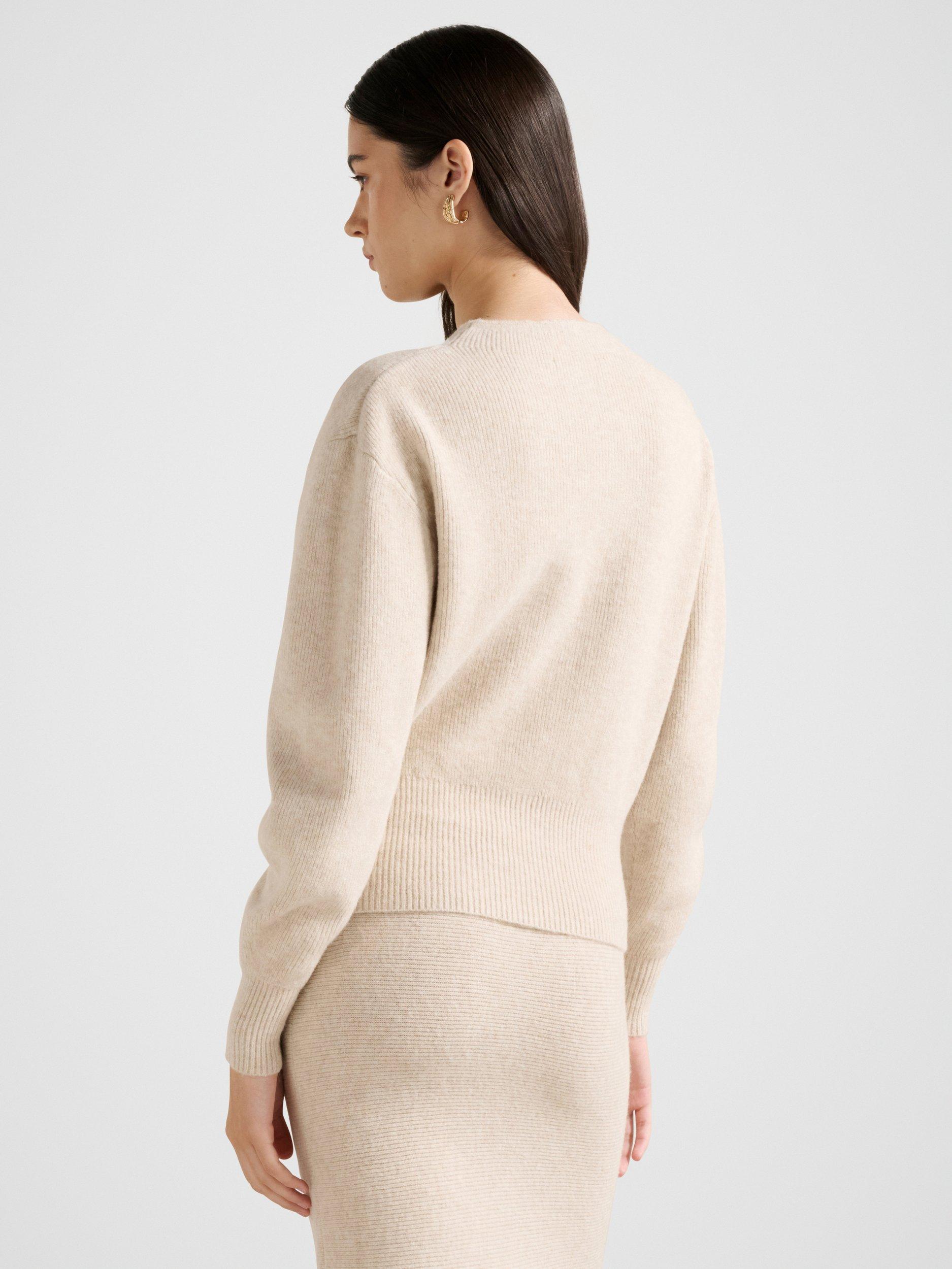 Product image 2 of 5, which shows Forever New Cora Cinched Hem Jumper, Oat Co-ord, L