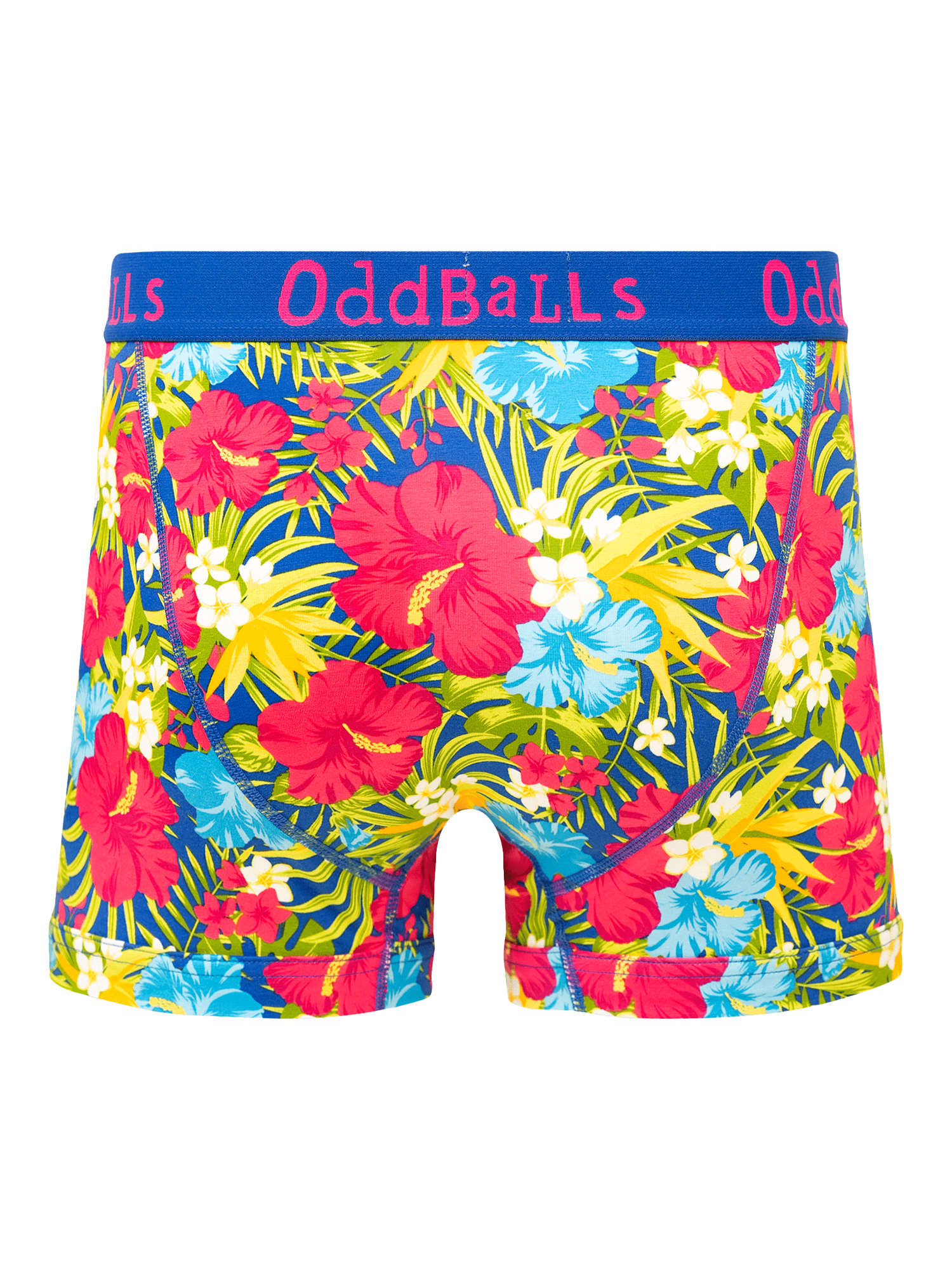 Product image 6 of 11, which shows OddBalls Mixed Cotton Blend Boxers, Pack of 5, Multi, S