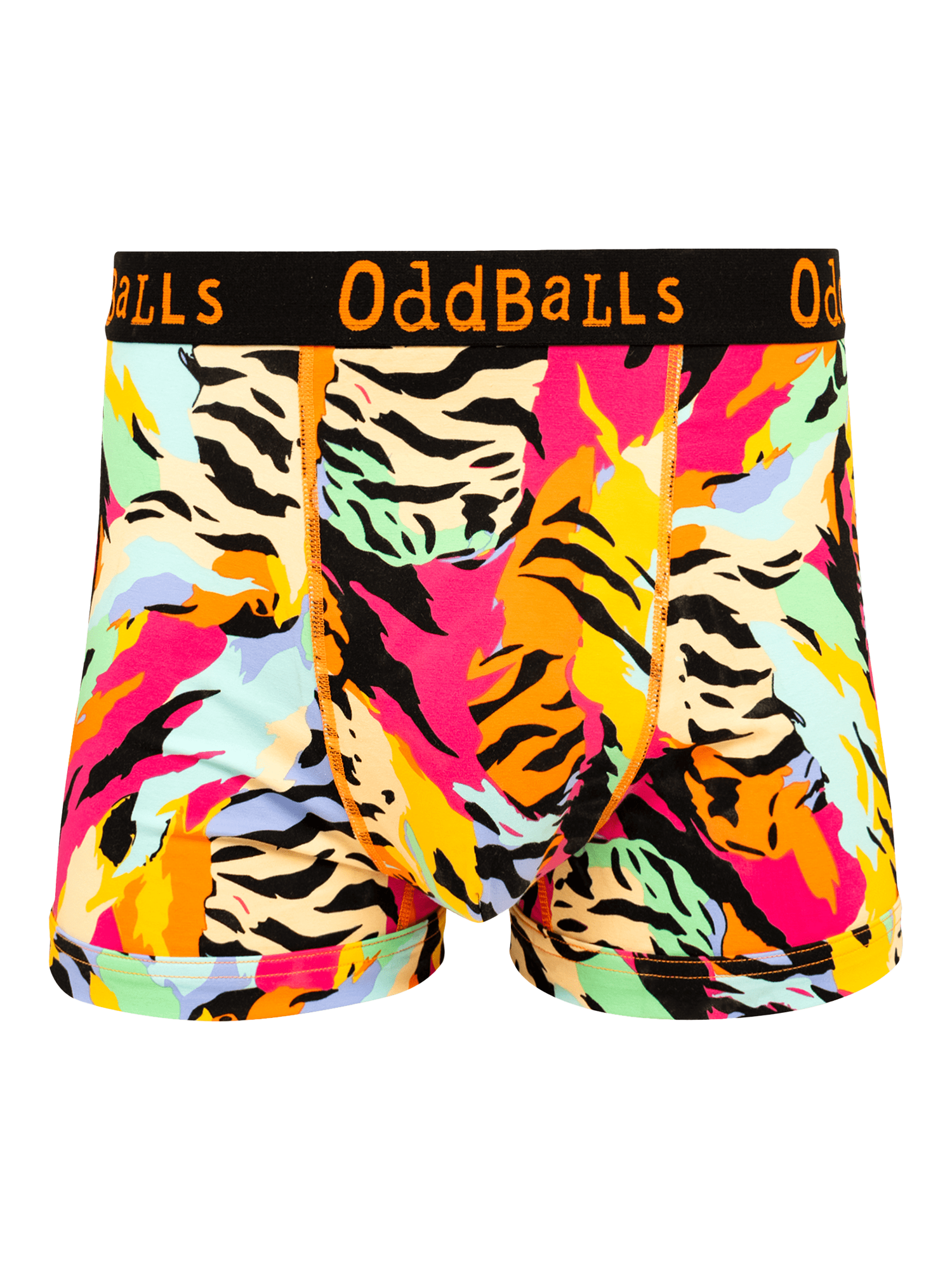 Product image 7 of 11, which shows OddBalls Mixed Cotton Blend Boxers, Pack of 5, Multi, S