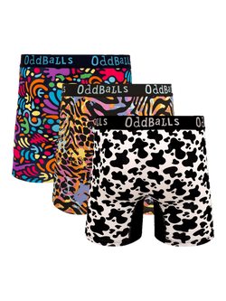 OddBalls Farm Yard Boxers, Pack of 3, Multi - view 2, Multi
